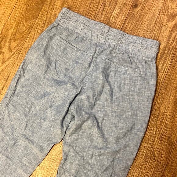 Athleta Cabo Linen Joggers in Chambray Blue Size 4 - Picture 10 of 15